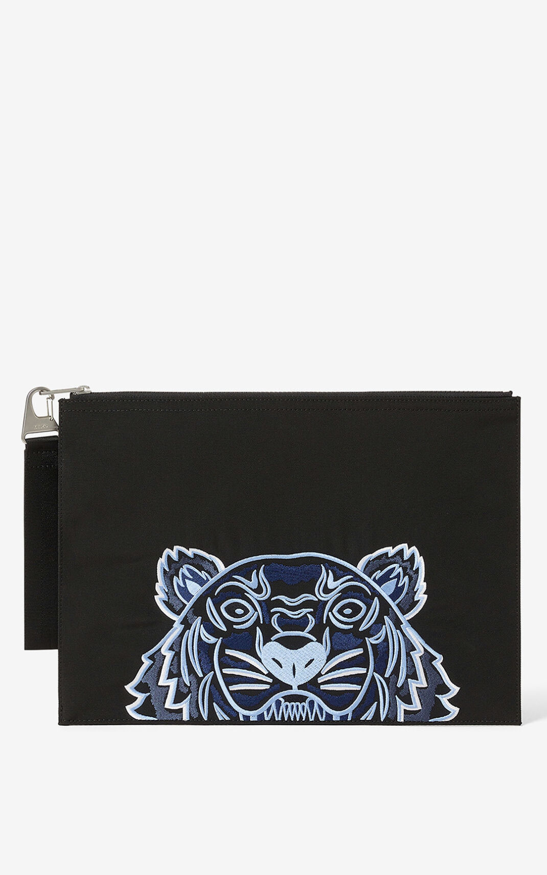 Kenzo Canvas Kampus 虎 財布 メンズ 黒 - GSXTIE209